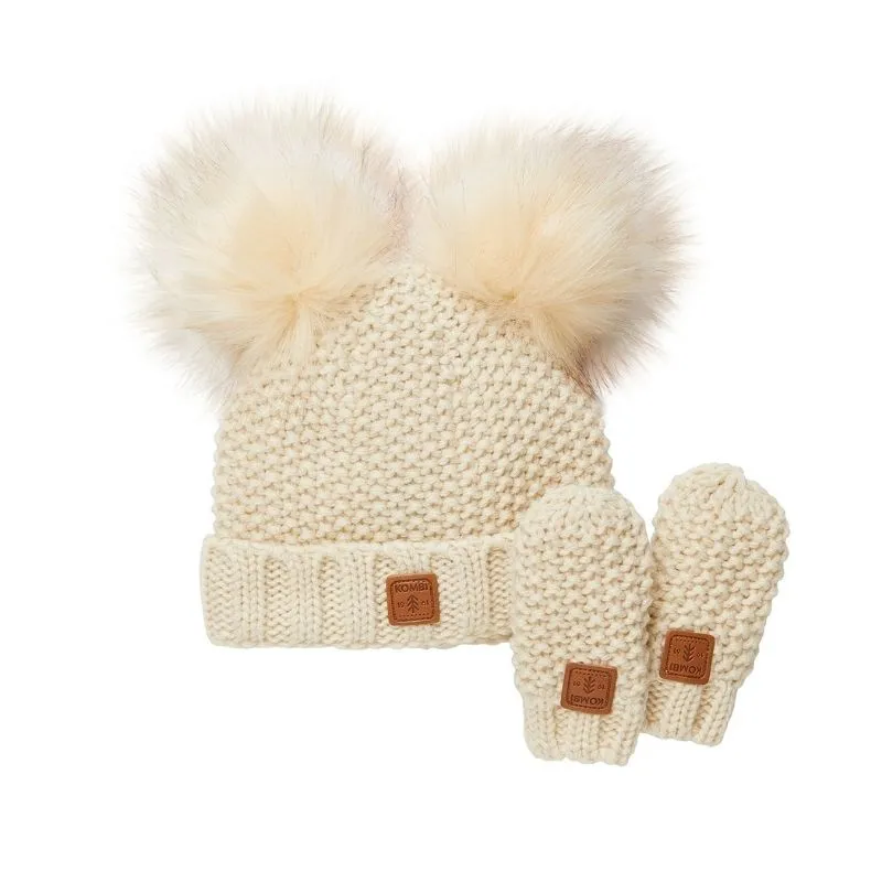 Adorable Knit Toque and Mittens Set - Infants