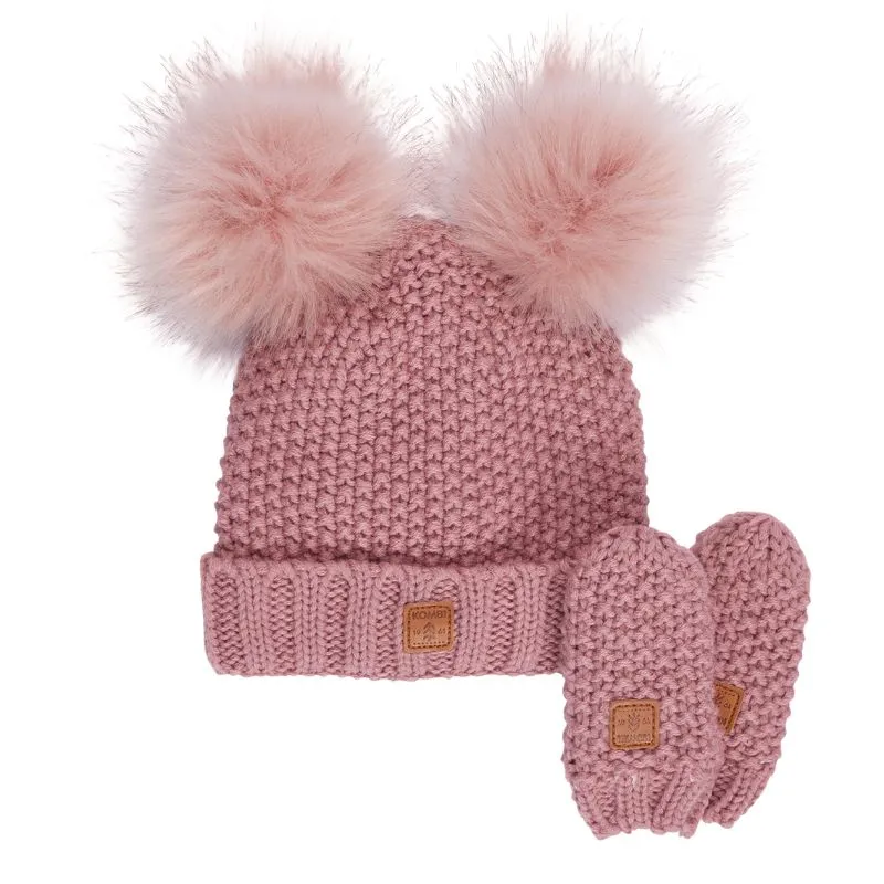 Adorable Knit Toque and Mittens Set - Infants