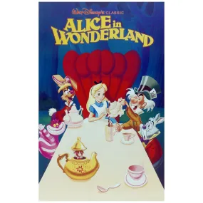 Alice In Wonderland:  Movie Poster Mural        - Officially Licensed Disney Removable Wall   Adhesive Decal