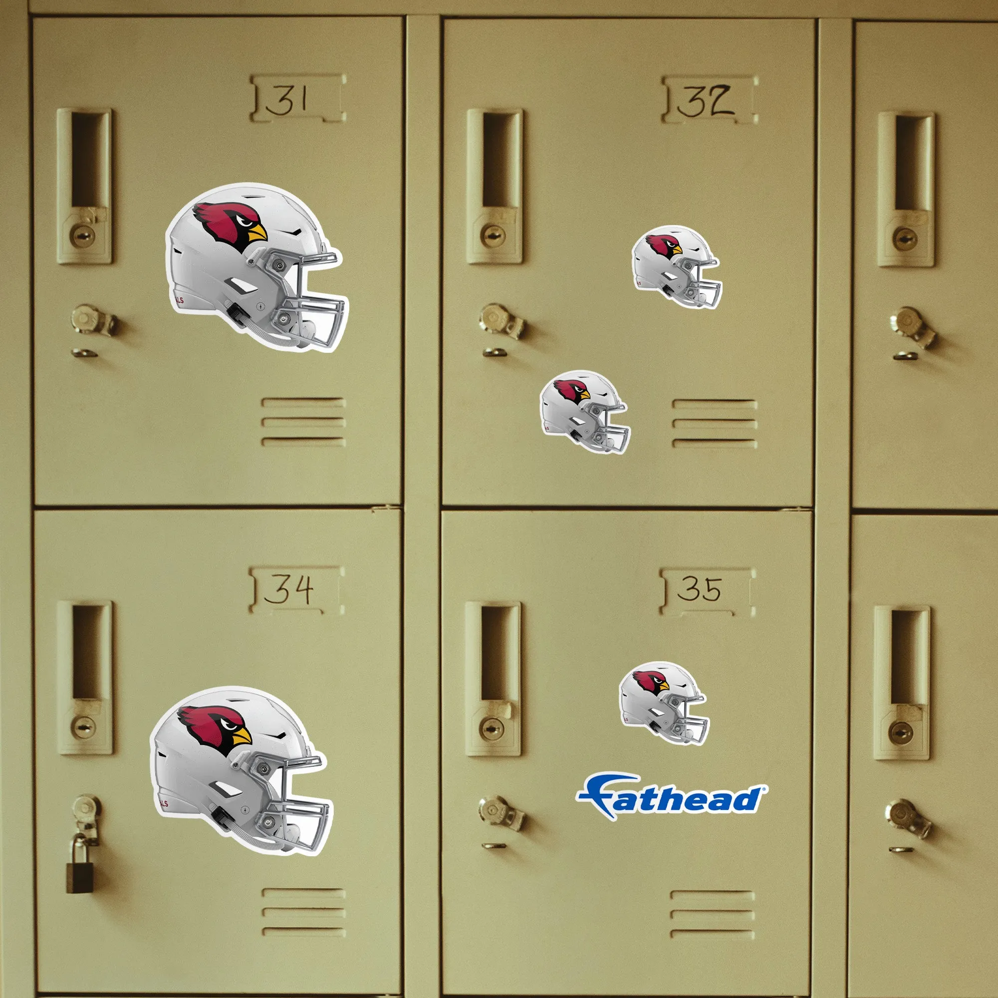 Arizona Cardinals:  Helmet Minis        - Officially Licensed NFL Removable     Adhesive Decal