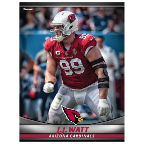 Arizona Cardinals: J.J. Watt GameStar - Officially Licensed NFL Removable Adhesive Decal