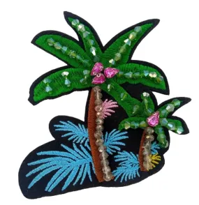 Beaded Coconut Tree Patch