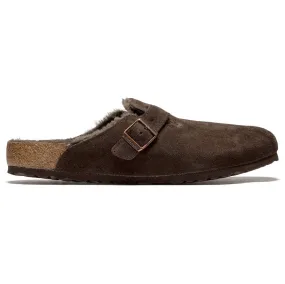 Boston Shearling Suede Leather Unisex Clogs