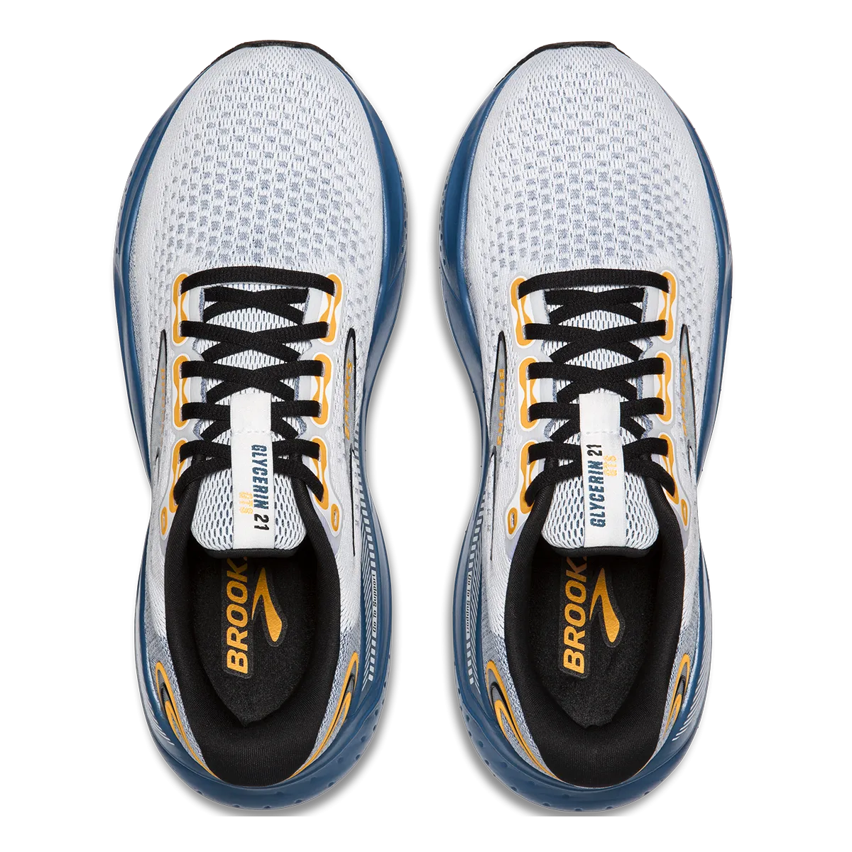 Brooks Glycerin 21 - White - Sapphire - Orange