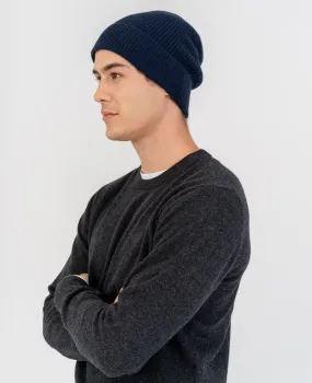 Cashmere Ribbed Beanie