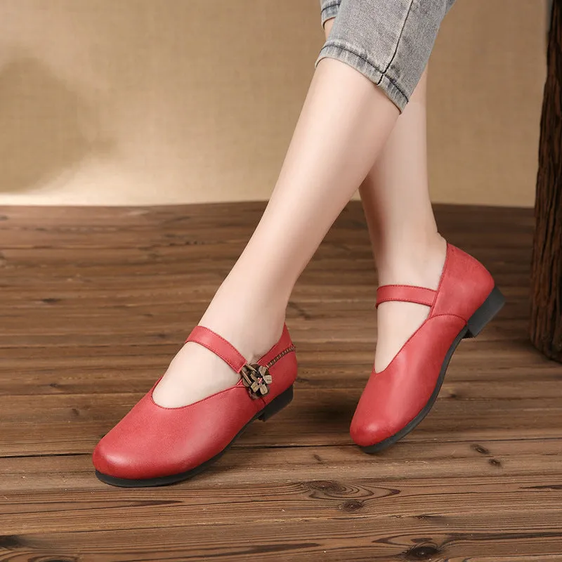 Retro Handmade Women Flats | Gift Shoes