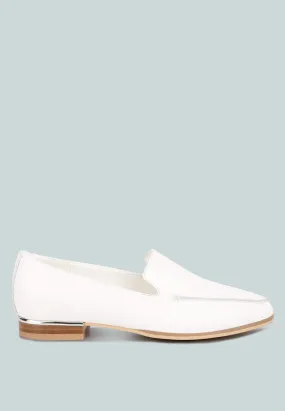 Richelli Metallic Sling Detail Loafers By Ruw