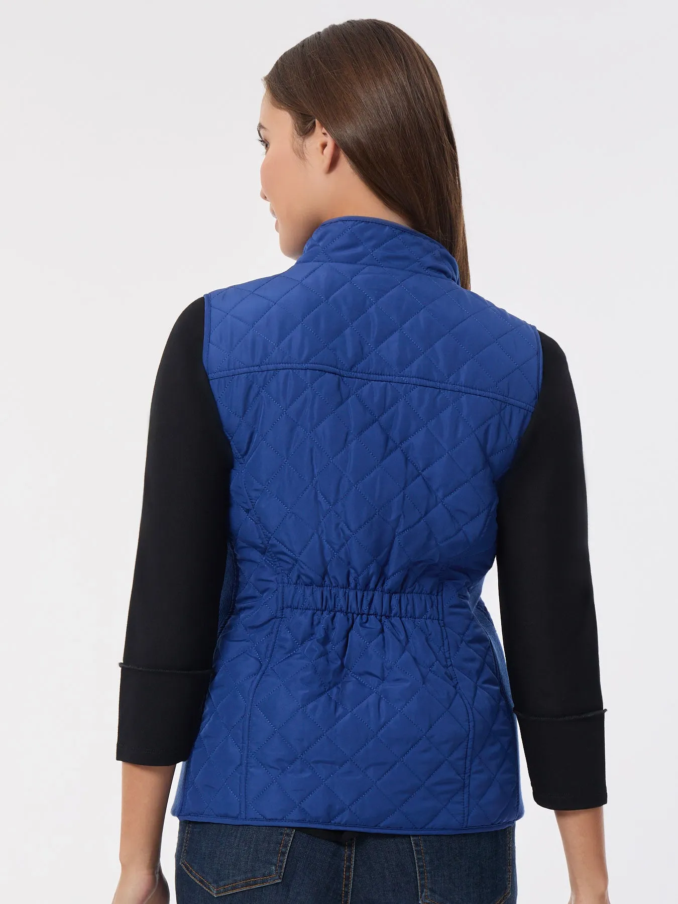 Zip-Front Quilted Vest